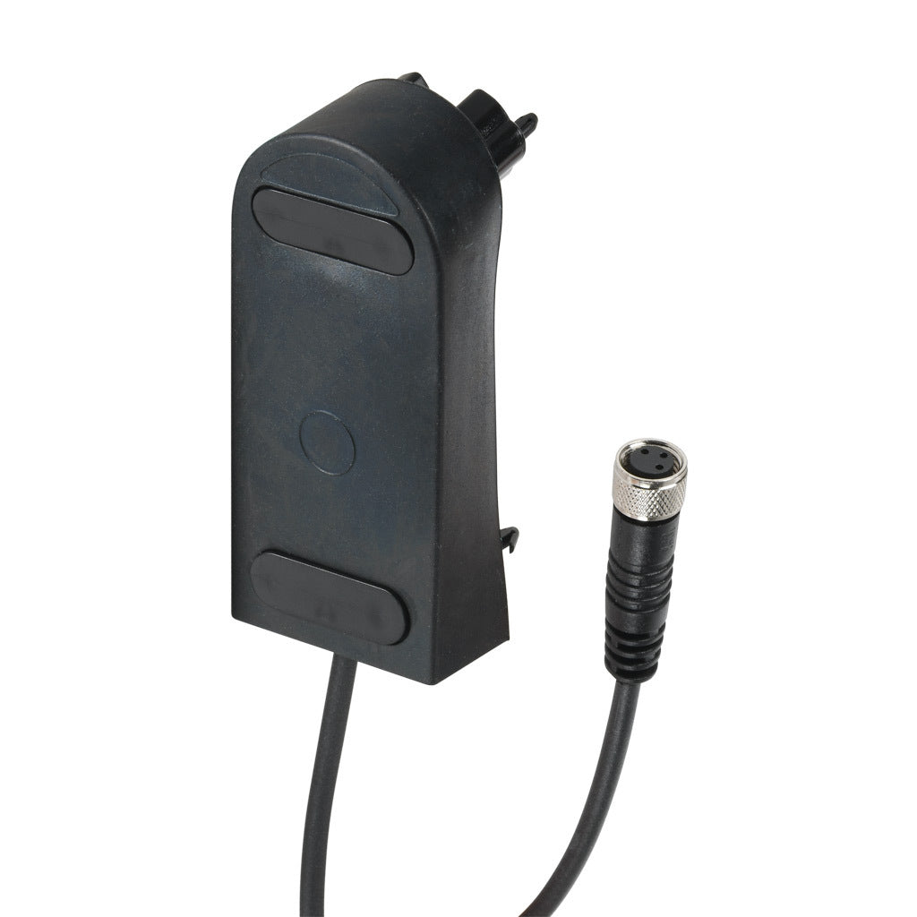 ASO Safety Solutions safety contact edge end cap, 1.6ft/0.5m cable length, 3-pin female M8. For use with 30 x 70mm safety contact edge.-1804-4000