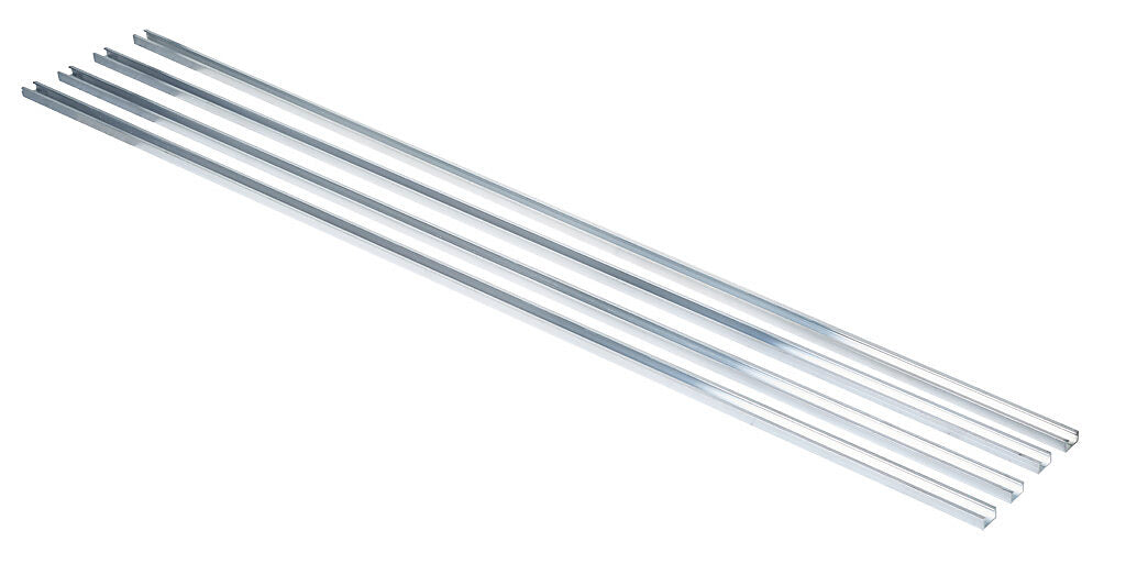 ASO Safety Solutions contact edge mounting rail, aluminum, 5ft length. Package of 4. For use with safety contact edges.-2002-0230