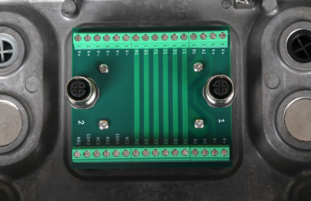 IDEM control panel, two-hand safety, die-cast aluminum, empty enclosure.-2H-240000