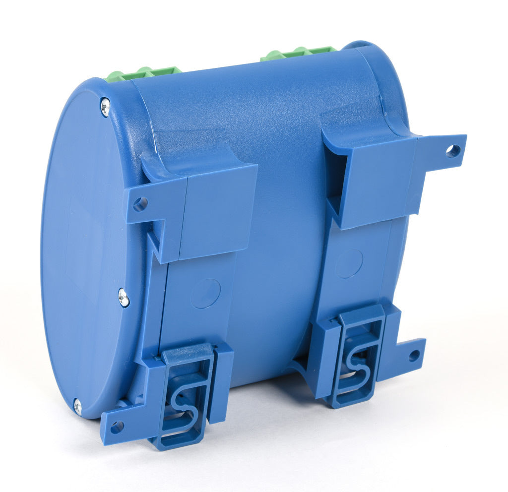 AcuAMP AC voltage transducer, 3-phase, 0-150 VAC line-to-line sensing range, True RMS, (4) 4-20 mA and (1) relay, SPST-N.O. output, 0.5A @ 125 VAC, 1A @ 30 VDC output rating, phase loss @ 90 VAC non-adjustable trip point, 24 VAC/VDC operating voltage.-3VACT150-LL-42-24