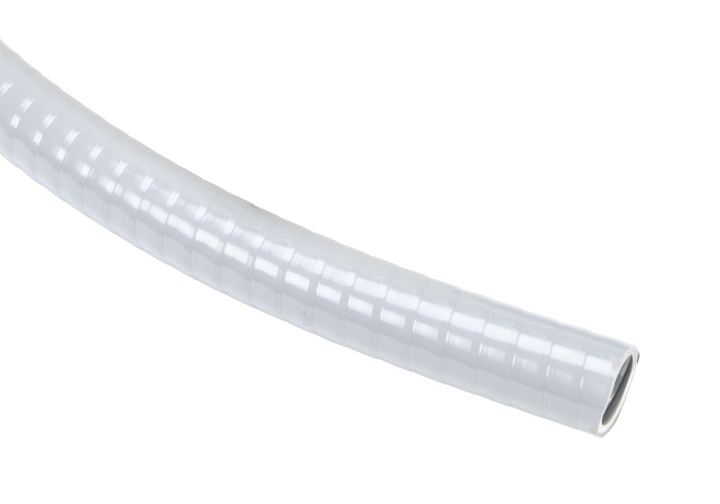 Atkore Liquid-Tuff 6000 liquid-tight flexible non-metallic conduit, embedded spiral rigid PVC, PVC wall, 1/2in trade size, gray, UL-1660 Listed, 100ft/30.4m coil length.-6002-30-00