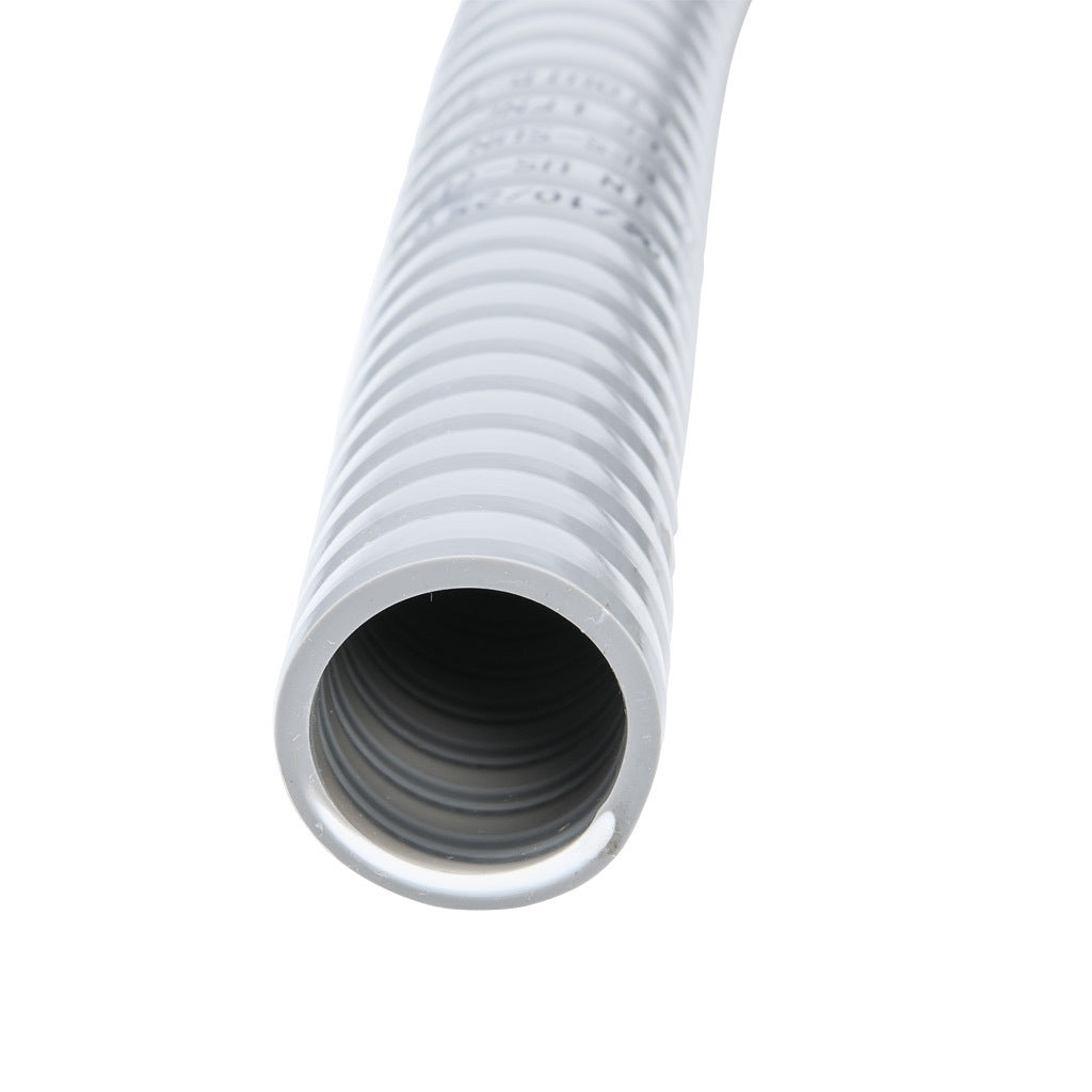 Atkore Liquid-Tuff 6000 liquid-tight flexible non-metallic conduit, embedded spiral rigid PVC, PVC wall, 3/4in trade size, gray, UL-1660 Listed, 100ft/30.4m coil length.-6003-30-00