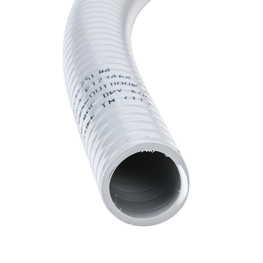 Atkore Liquid-Tuff 6000 liquid-tight flexible non-metallic conduit, embedded spiral rigid PVC, PVC wall, 1in trade size, gray, UL-1660 Listed, 50ft/15.2m coil length.-6004-24-00