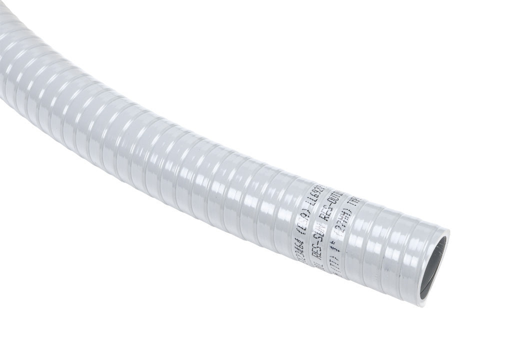 Atkore Liquid-Tuff 6000 liquid-tight flexible non-metallic conduit, embedded spiral rigid PVC, PVC wall, 1in trade size, gray, UL-1660 Listed, 100ft/30.4m coil length.-6004-30-00