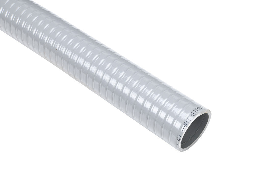 Atkore Liquid-Tuff 6000 liquid-tight flexible non-metallic conduit, embedded spiral rigid PVC, PVC wall, 1-1/2in trade size, gray, UL-1660 Listed, 50ft/15.2m coil length.-6006-24-00
