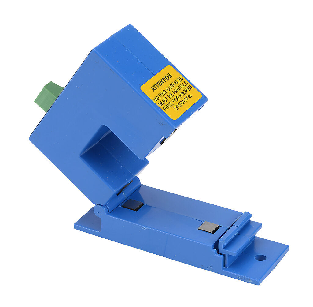 AcuAMP AC current switch, split core, 0-150A sensing range, 2-20A adjustable trip point, single-turn scaled potentiometer, solid state switch, N.O. output, 0.15A @ 240 VAC/VDC output rating.-ACSL020-AE-S