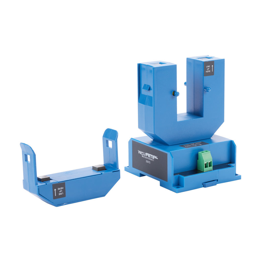 AcuAMP AC current transducer, 1-phase, split core, 0-400A sensing range, 4-20 mA output.-ACT400-42L-S