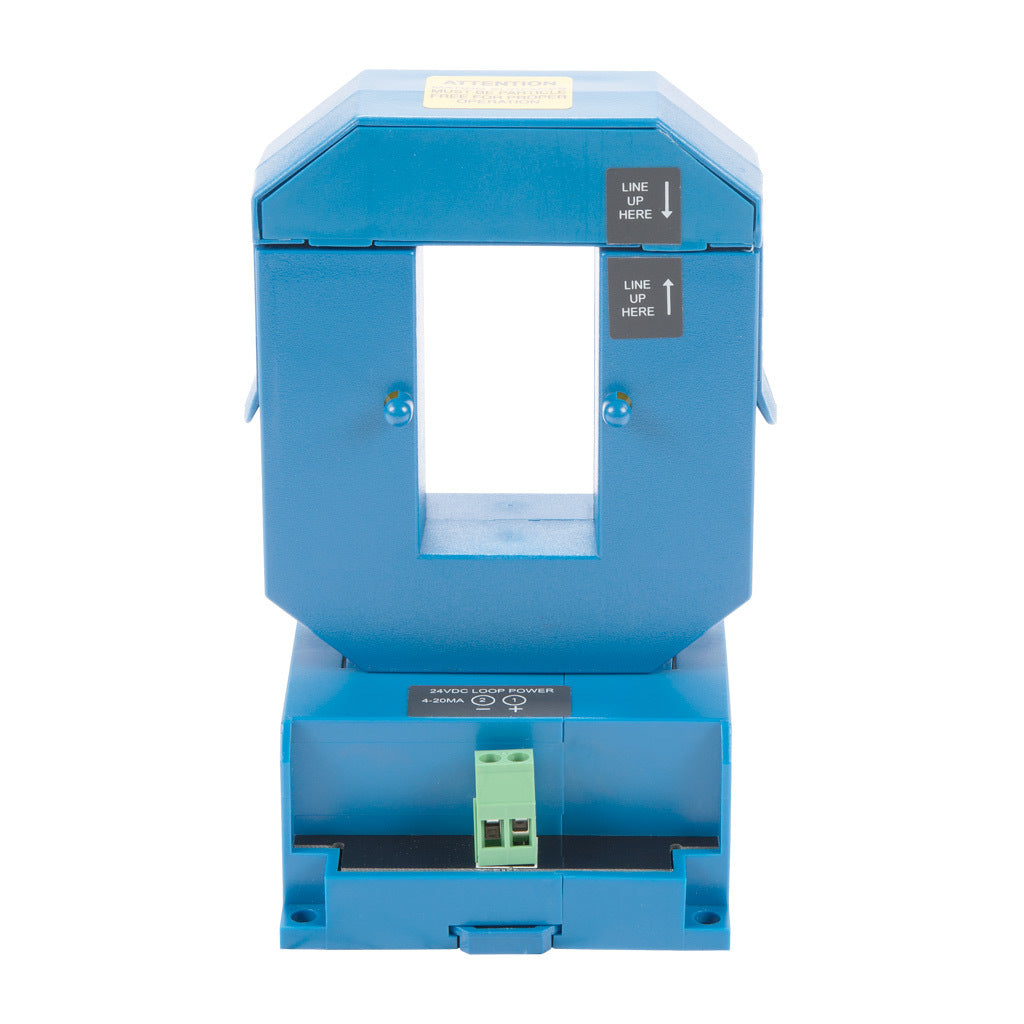 AcuAMP AC current transducer, 1-phase, split core, 0-800A sensing range, 4-20 mA output.-ACT800-42L-S