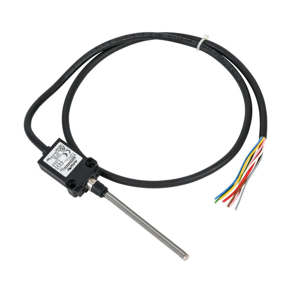 AchieVe compact limit switch, 360 degree stainless steel spring, (2) N.O./(2) N.C. contact(s), snap action, 25mm hole spacing, plastic, pigtail, 3.2ft/1m cable length, bottom exit.-AEP2G93Z22-1