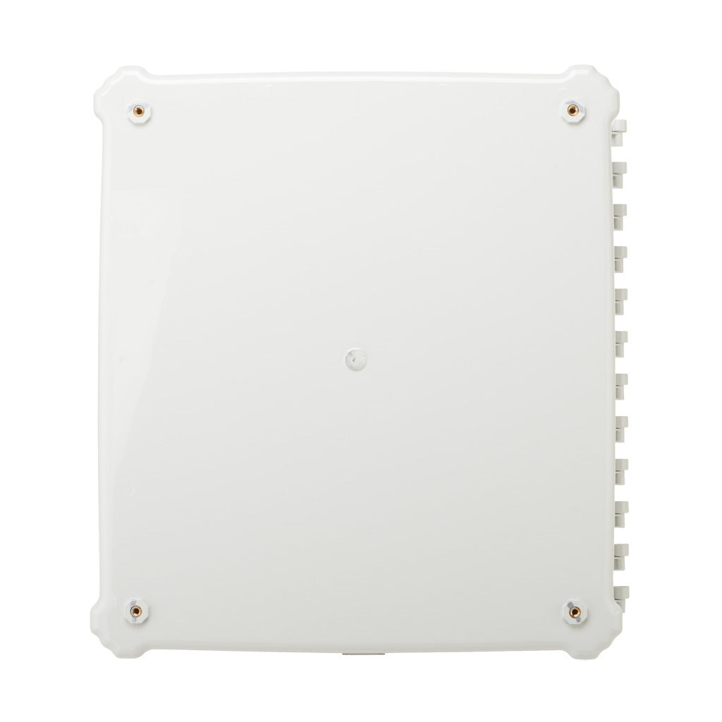 AttaBox Heartland series enclosure, NEMA 1/3R/4/4X/12, 18 x 16 x 10in (HxWxD), wall mount, polycarbonate, Pantone 7541 C light gray, single-door, stainless steel quick-release latch.-AH181610SS
