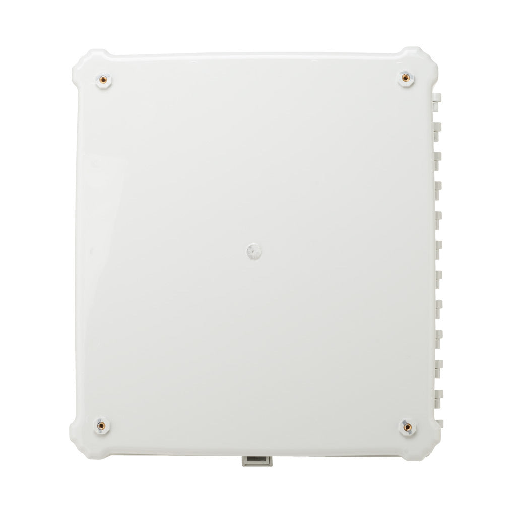 AttaBox Heartland series enclosure, with shelf, NEMA 1/3R/4/4X/12, 18 x 16 x 10in (HxWxD), wall mount, polycarbonate, Pantone 7541 C light gray, single-door, polycarbonate quick-release latch.-AHWD181610