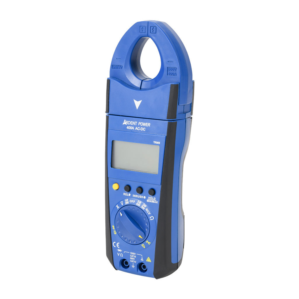 ARDENT clamp meter, AC/DC voltage, AC/DC current, power, resistance and temperature, 400A, CAT IV 600V/CAT lll 1000V.-ARD-CMP400ACDC
