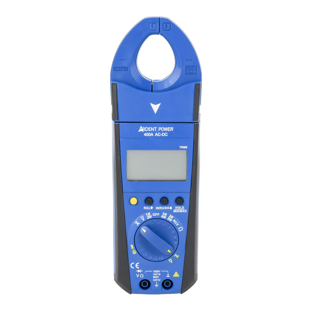 ARDENT clamp meter, AC/DC voltage, AC/DC current, power, resistance and temperature, 400A, CAT IV 600V/CAT lll 1000V.-ARD-CMP400ACDC