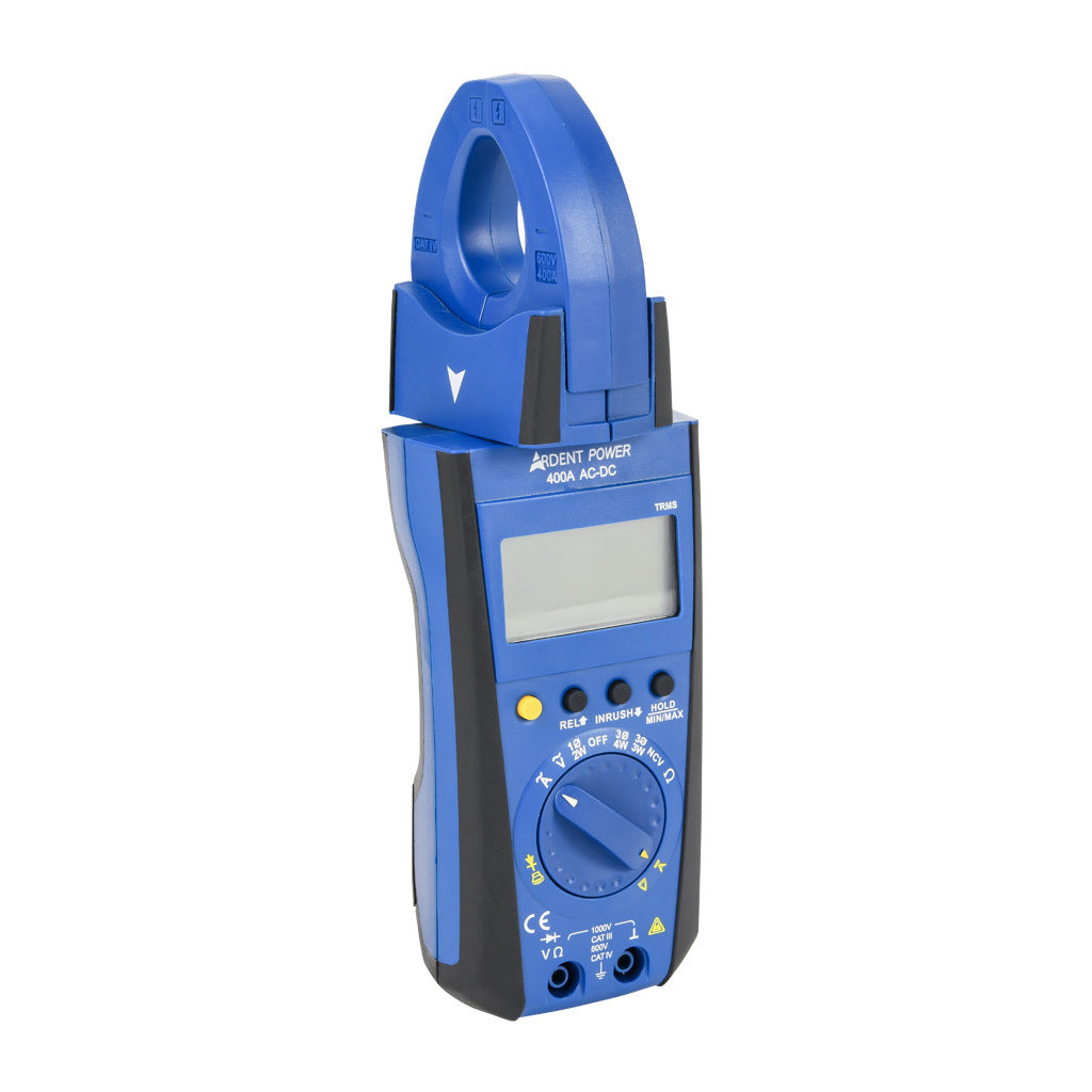 ARDENT clamp meter, AC/DC voltage, AC/DC current, power, resistance and temperature, 400A, CAT IV 600V/CAT lll 1000V.-ARD-CMP400ACDC