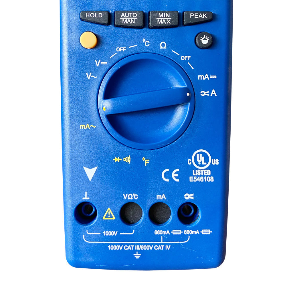 ARDENT multimeter, AC/DC voltage, AC/DC current, resistance, continuity and temperature, 660A, CAT IV 600V/CAT lll 1000V.-ARD-MM612