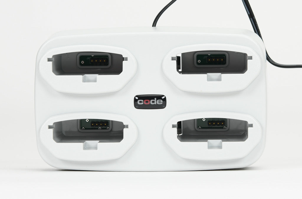 Code quad-bay battery charger, for use with Code battery CRA-B27DK-C298.-CRA-A274-P1-C298