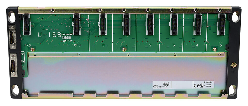 DirectLOGIC DL405 I/O base, 6-slot, panel mount.-D4-06B-1