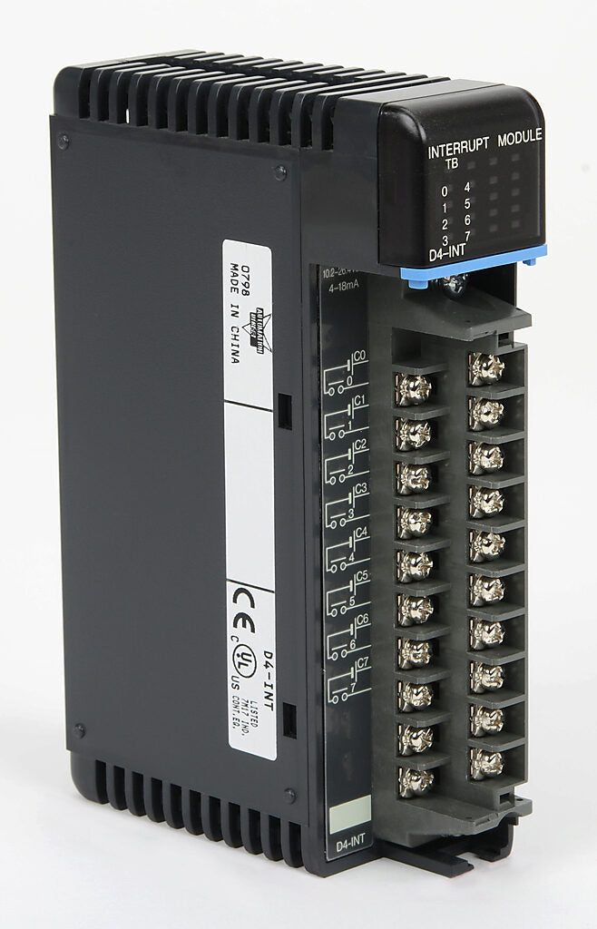 DL405 interrupt input module, 8-point, 0.67ms/point interrupt rate.-D4-INT
