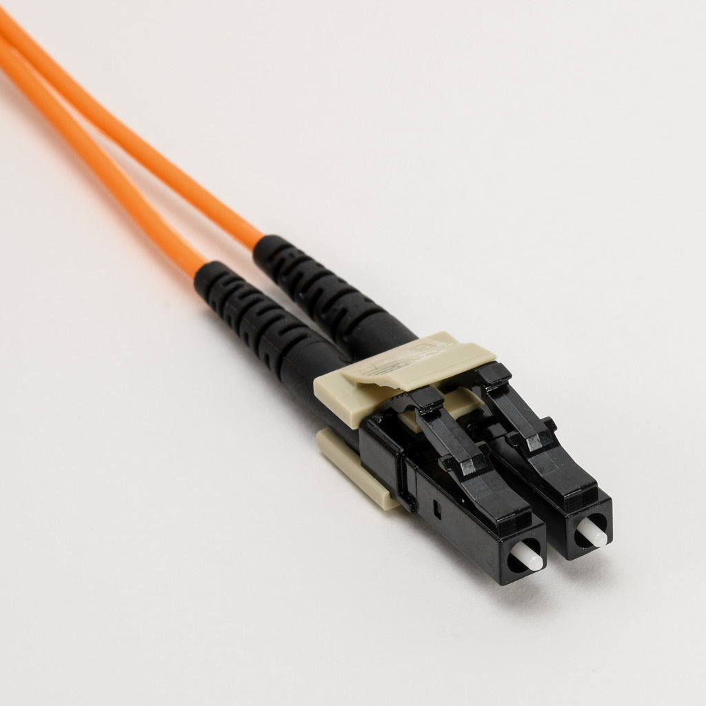 AchieVe OM1 multi-mode fiber optic Ethernet patch cable, SC duplex to LC duplex, 9.8ft/3m cable length, orange. For use with 10/100/1000 Mbps networks.-FOM-OM1-SCLC-003