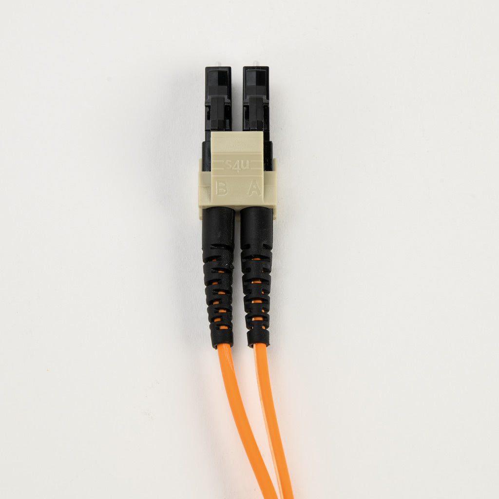 AchieVe OM1 multi-mode fiber optic Ethernet patch cable, SC duplex to LC duplex, 9.8ft/3m cable length, orange. For use with 10/100/1000 Mbps networks.-FOM-OM1-SCLC-003