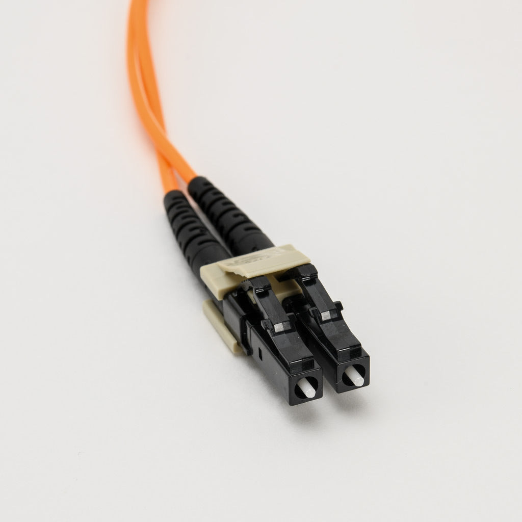 AchieVe OM1 multi-mode fiber optic Ethernet patch cable, SC duplex to LC duplex, 16.4ft/5m cable length, orange. For use with 10/100/1000 Mbps networks.-FOM-OM1-SCLC-005