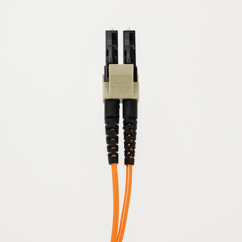 AchieVe OM1 multi-mode fiber optic Ethernet patch cable, SC duplex to LC duplex, 16.4ft/5m cable length, orange. For use with 10/100/1000 Mbps networks.-FOM-OM1-SCLC-005