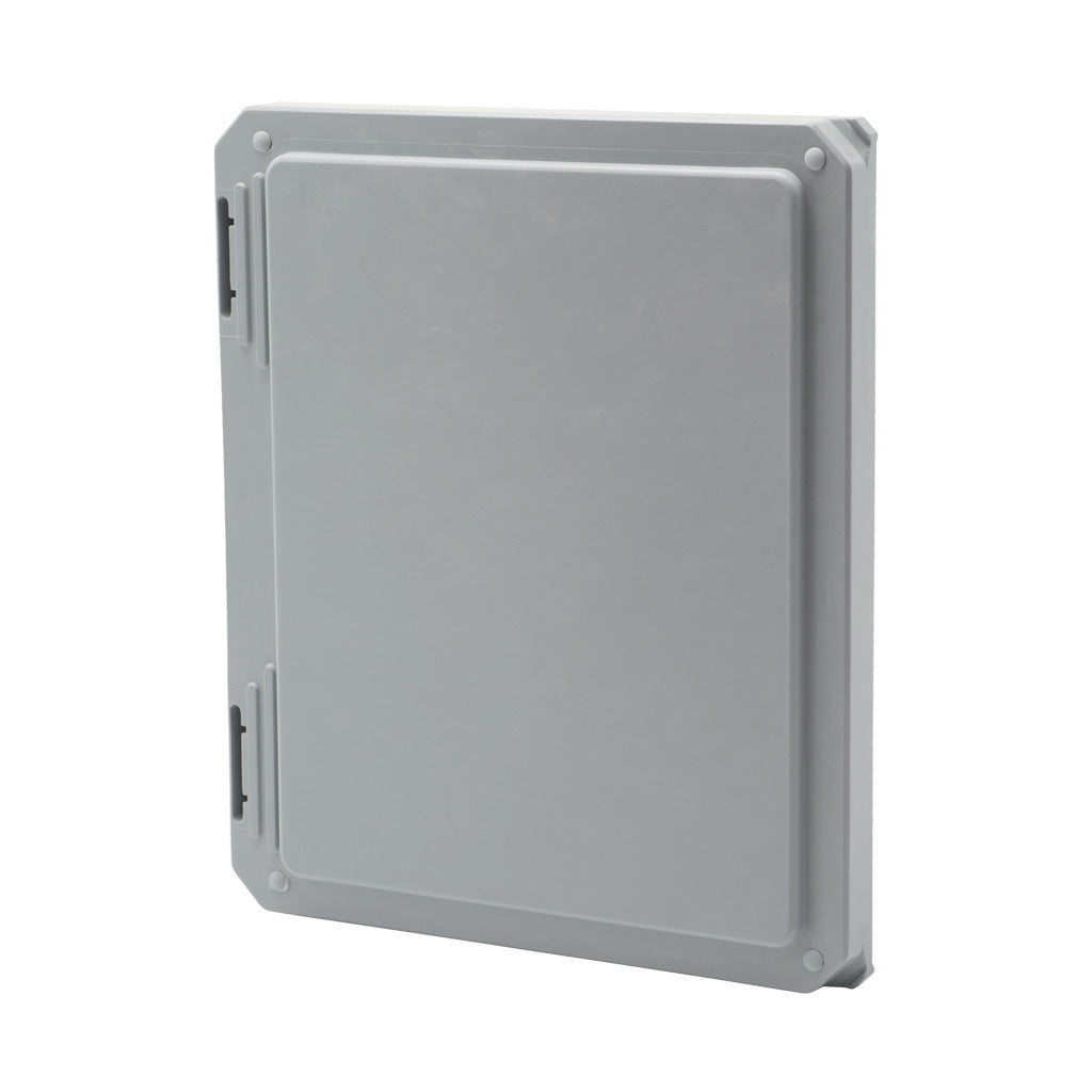 AttaBox opaque door, fiberglass reinforced polyester, Pantone 428 C glacier gray. For use with 10 x 8in (HxW) Freedom series enclosures.-FR1008CVR