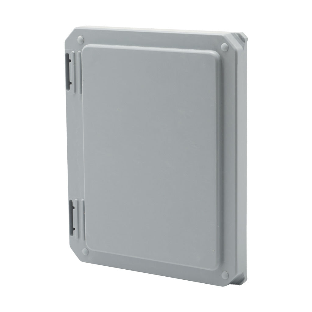 AttaBox opaque door, fiberglass reinforced polyester, Pantone 428 C glacier gray. For use with 8 x 6in (HxW) Freedom series enclosures.-FR806CVR