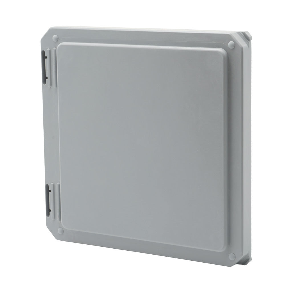 AttaBox opaque door, fiberglass reinforced polyester, Pantone 428 C glacier gray. For use with 8 x 8in (HxW) Freedom series enclosures.-FR808CVR