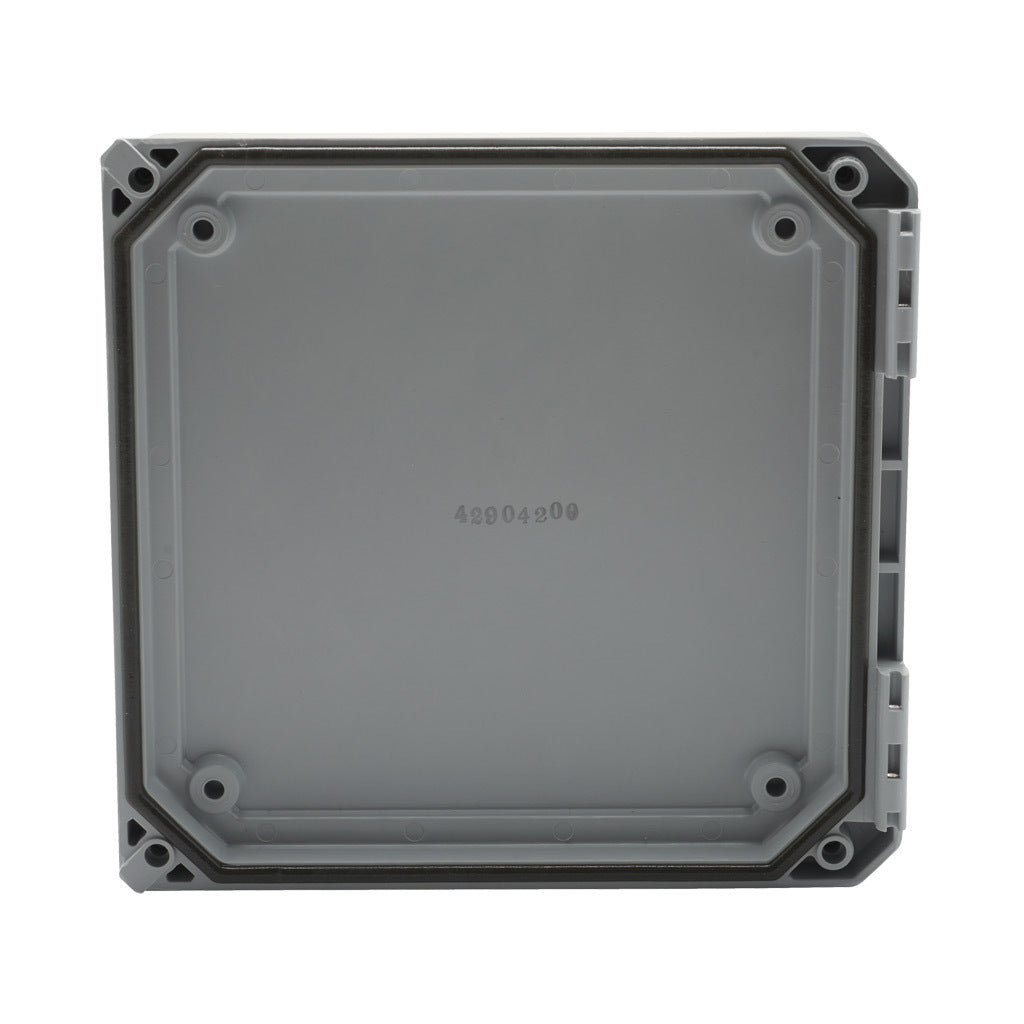 AttaBox opaque door, fiberglass reinforced polyester, Pantone 428 C glacier gray. For use with 8 x 8in (HxW) Freedom series enclosures.-FR808CVR