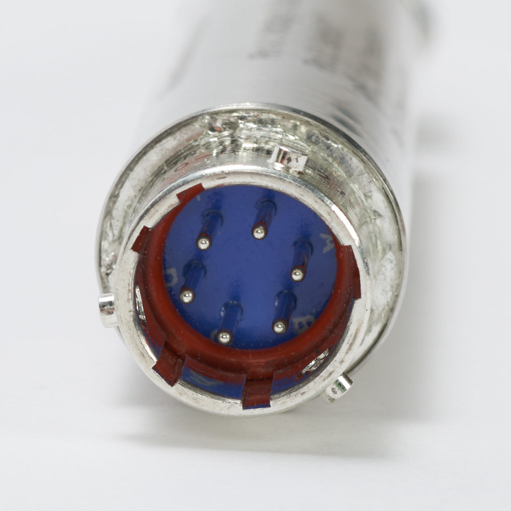 Alliance Sensors inductive linear position sensor, spring loaded slide, 13mm stroke, 0-10 VDC output, 19mm diameter x 88.9mm body, 1/2-20 UNF mount, 6-pin PT0.-GHSE19-013A-02-10S