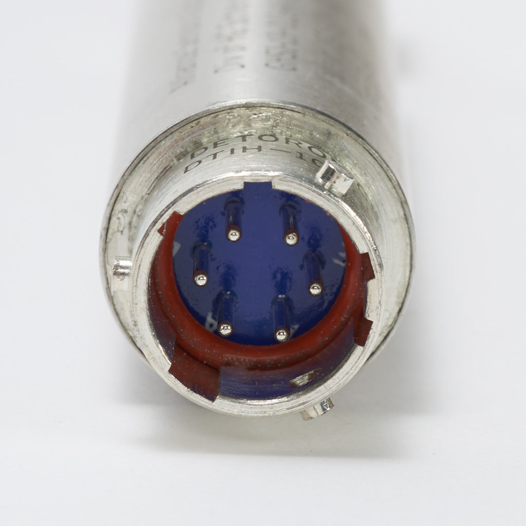 Alliance Sensors inductive linear position sensor, spring loaded slide, 13mm stroke, 4-20 mA output, 19mm diameter x 101.6mm body, 1/2-20 UNF mount, 6-pin PT0.-GHSI19-013A-02-20S