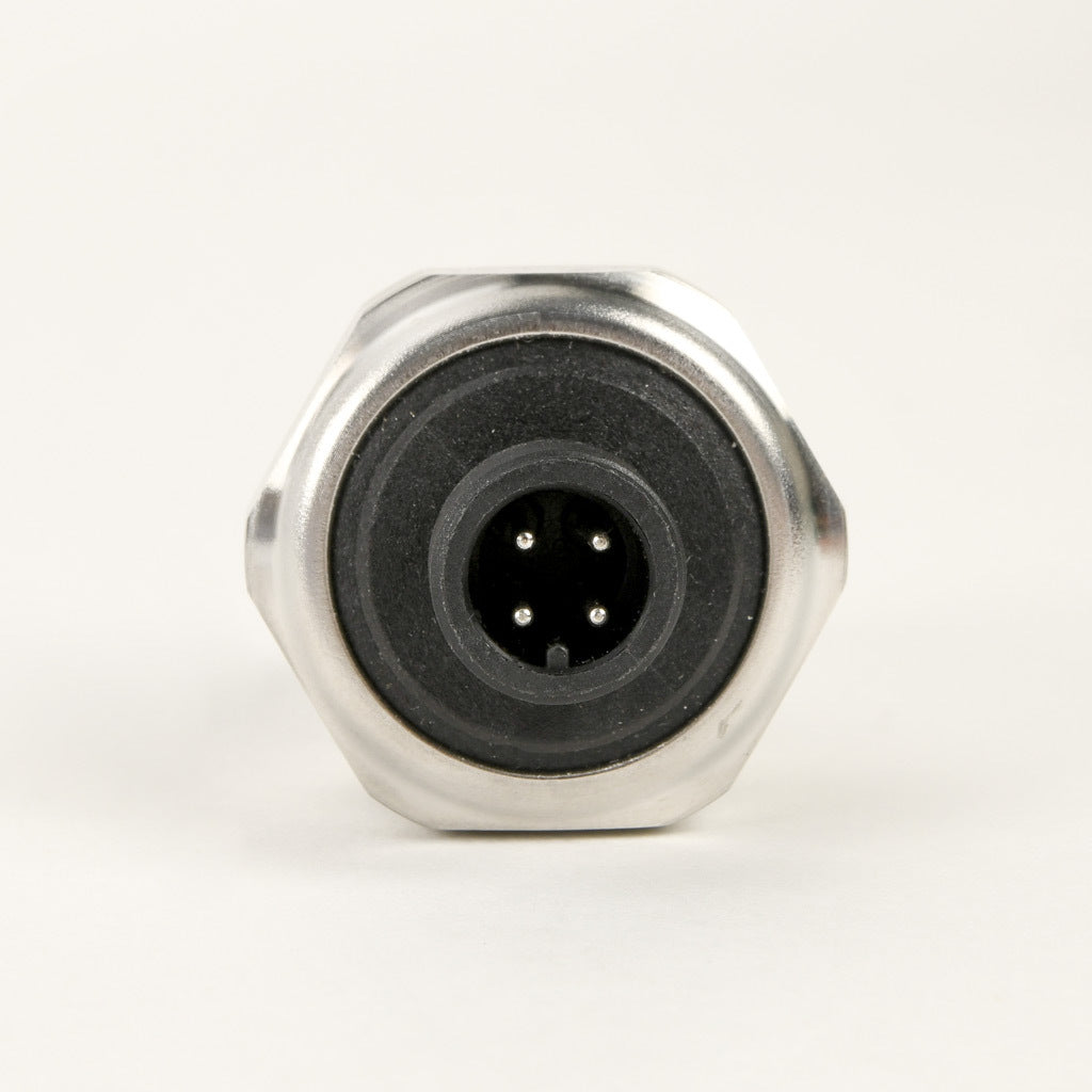 AchieVe pressure transmitter, 0 to 60 psig range, +/- 1% accuracy, stainless steel sensing element, 4-20 mA analog output, 1/4in male NPT process connection, 9-32 VDC operating voltage, 4-pin M12 quick-disconnect.-LPPT25-20-0060H