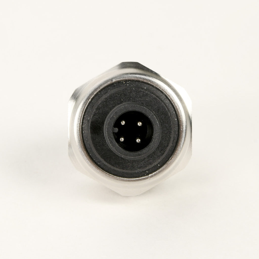 AchieVe pressure transmitter, 0 to 200 psig range, +/- 1% accuracy, stainless steel sensing element, 4-20 mA analog output, 1/4in male NPT process connection, 9-32 VDC operating voltage, 4-pin M12 quick-disconnect.-LPPT25-20-0200H