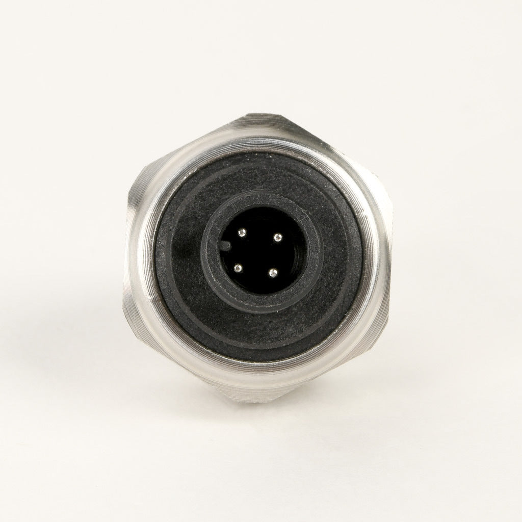 AchieVe pressure transmitter, 0 to 300 psig range, +/- 1% accuracy, stainless steel sensing element, 4-20 mA analog output, 1/4in male NPT process connection, 9-32 VDC operating voltage, 4-pin M12 quick-disconnect.-LPPT25-20-0300H