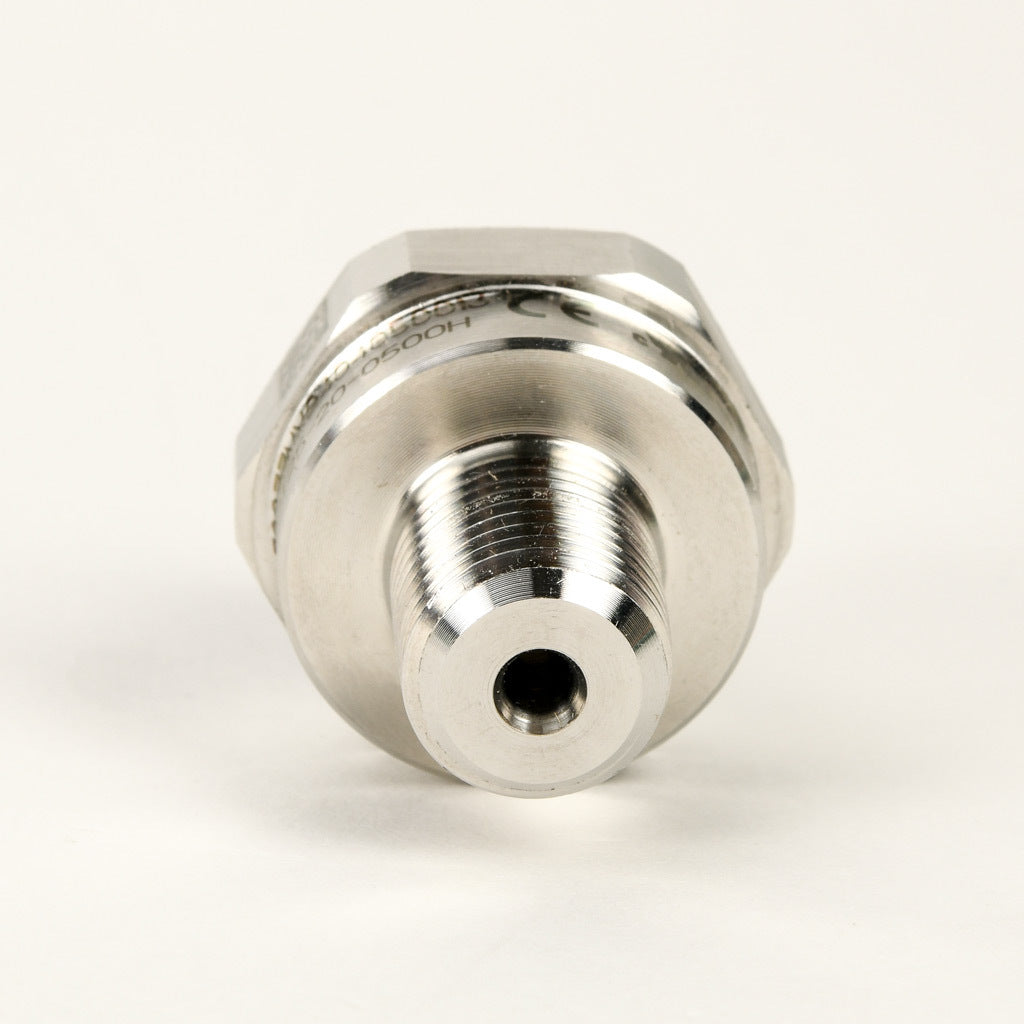 AchieVe pressure transmitter, 0 to 500 psig range, +/- 1% accuracy, stainless steel sensing element, 4-20 mA analog output, 1/4in male NPT process connection, 9-32 VDC operating voltage, 4-pin M12 quick-disconnect.-LPPT25-20-0500H