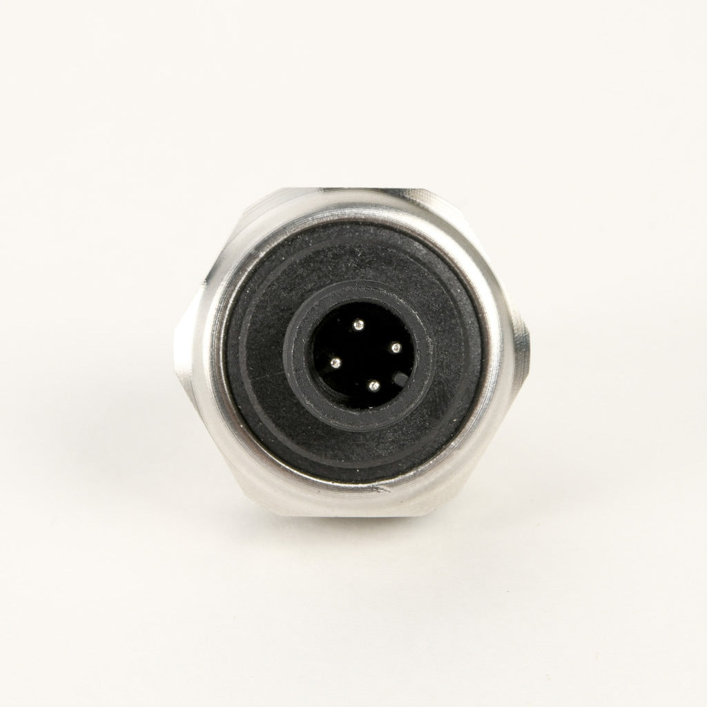 AchieVe pressure transmitter, 0 to 1000 psig range, +/- 1% accuracy, stainless steel sensing element, 4-20 mA analog output, 1/4in male NPT process connection, 9-32 VDC operating voltage, 4-pin M12 quick-disconnect.-LPPT25-20-1000H