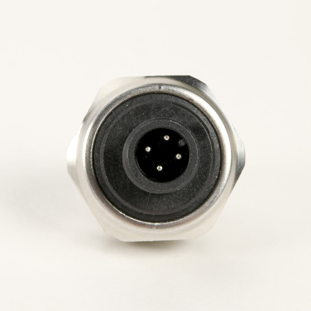 AchieVe pressure transmitter, 0 to 5000 psig range, +/- 1% accuracy, stainless steel sensing element, 4-20 mA analog output, 1/4in male NPT process connection, 9-32 VDC operating voltage, 4-pin M12 quick-disconnect.-LPPT25-20-5000H