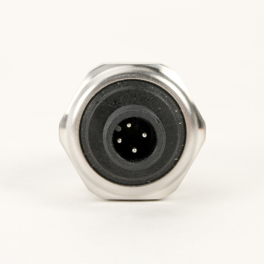 AchieVe pressure transmitter, -14.7 to 30 psig range, +/- 1% accuracy, stainless steel sensing element, 4-20 mA analog output, 1/4in male NPT process connection, 9-32 VDC operating voltage, 4-pin M12 quick-disconnect.-LPPT25-20-V30H