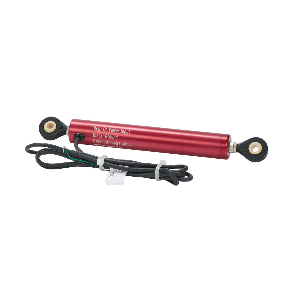 Alliance Sensors inductive linear position sensor, pivoting slide, 50mm stroke, 0-10 VDC output, 19mm diameter x 120.4mm body, rod eyes mount, pigtail, 3.2ft/1m cable length.-LRE19-050R-00-10A
