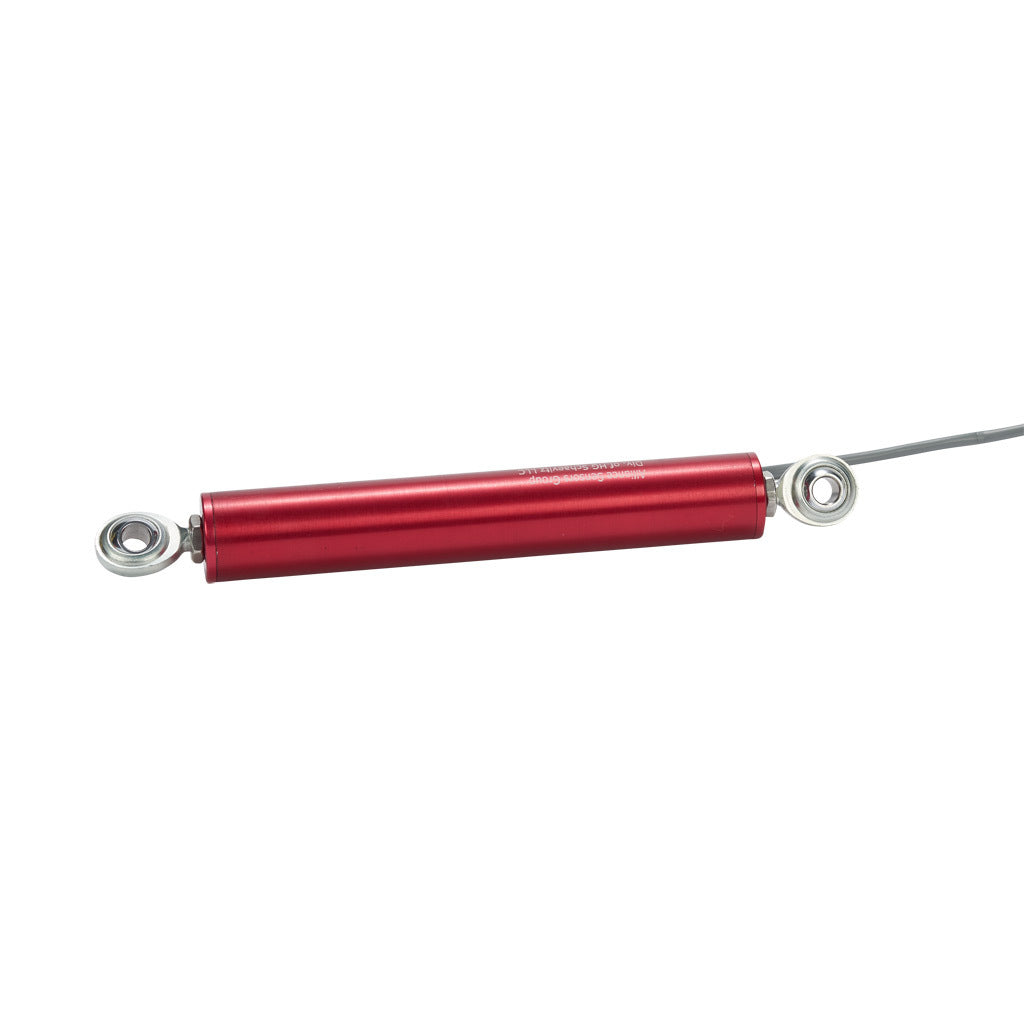Alliance Sensors inductive linear position sensor, pivoting slide, 75mm stroke, 4-20 mA output, 27mm diameter x 152.4mm body, rod eyes mount, pigtail, 3.2ft/1m cable length.-LRI27-075R-00-20A