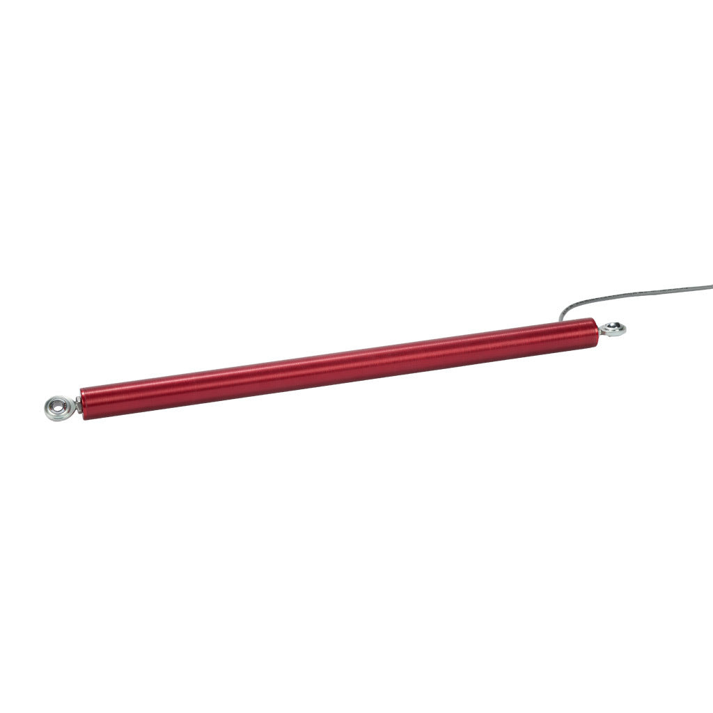 Alliance Sensors inductive linear position sensor, pivoting slide, 350mm stroke, 0-10 VDC output, 27mm diameter x 444.5mm body, rod eyes mount, pigtail, 3.2ft/1m cable length.-LRLE27-350R-00-10A