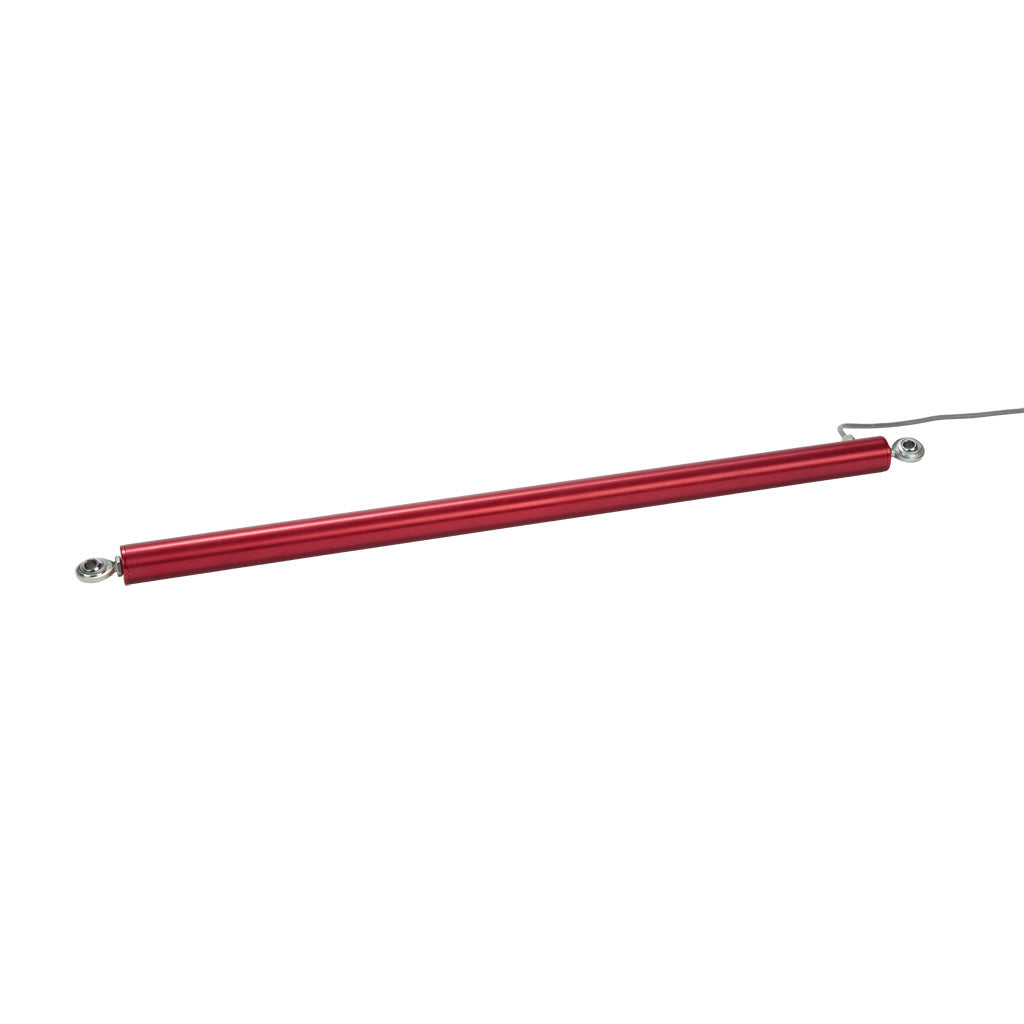 Alliance Sensors inductive linear position sensor, pivoting slide, 450mm stroke, 4-20 mA output, 27mm diameter x 546.1mm body, rod eyes mount, pigtail, 3.2ft/1m cable length.-LRLI27-450R-00-20A
