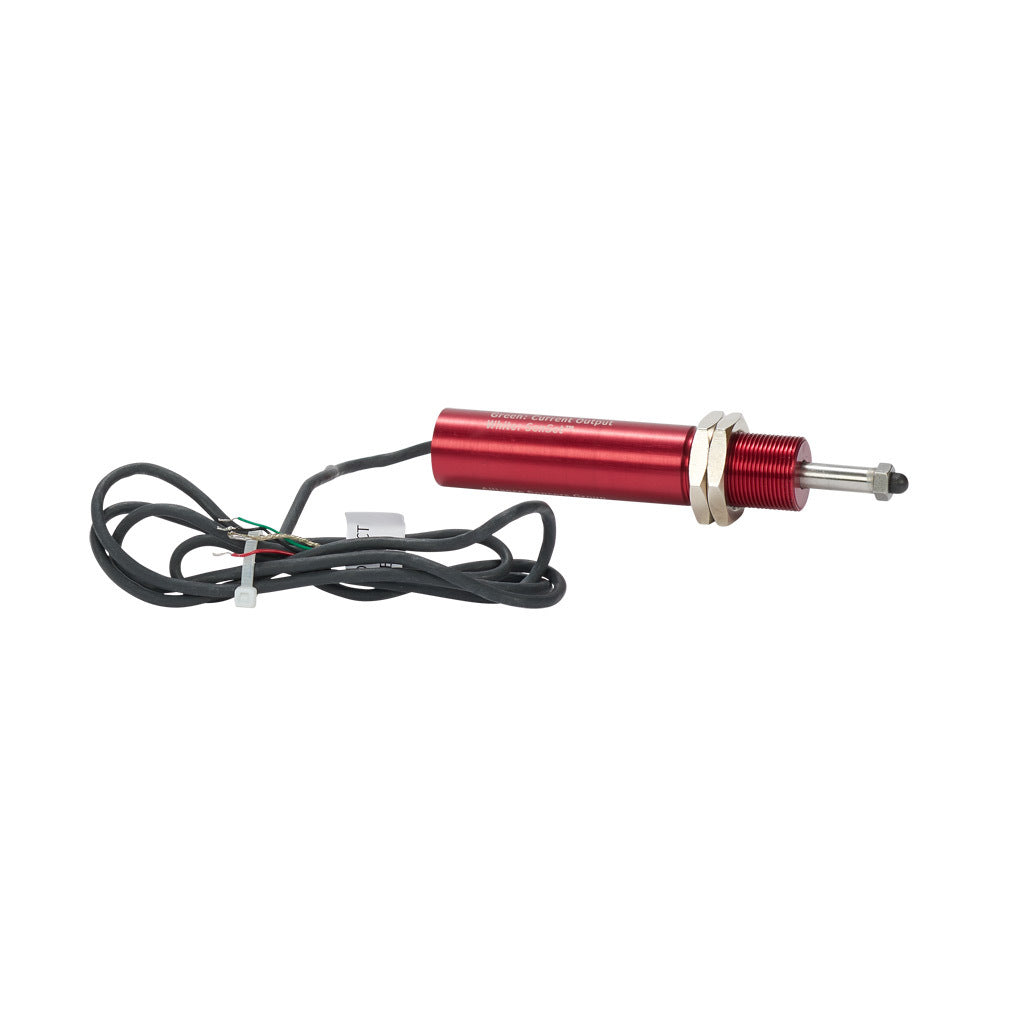 Alliance Sensors inductive linear position sensor, spring loaded slide, 12.5mm stroke, 4-20 mA output, 19mm diameter x 88.9mm body, M18 x 1 mount, pigtail, 3.2ft/1m cable length.-LRSI18-013A-00-20A