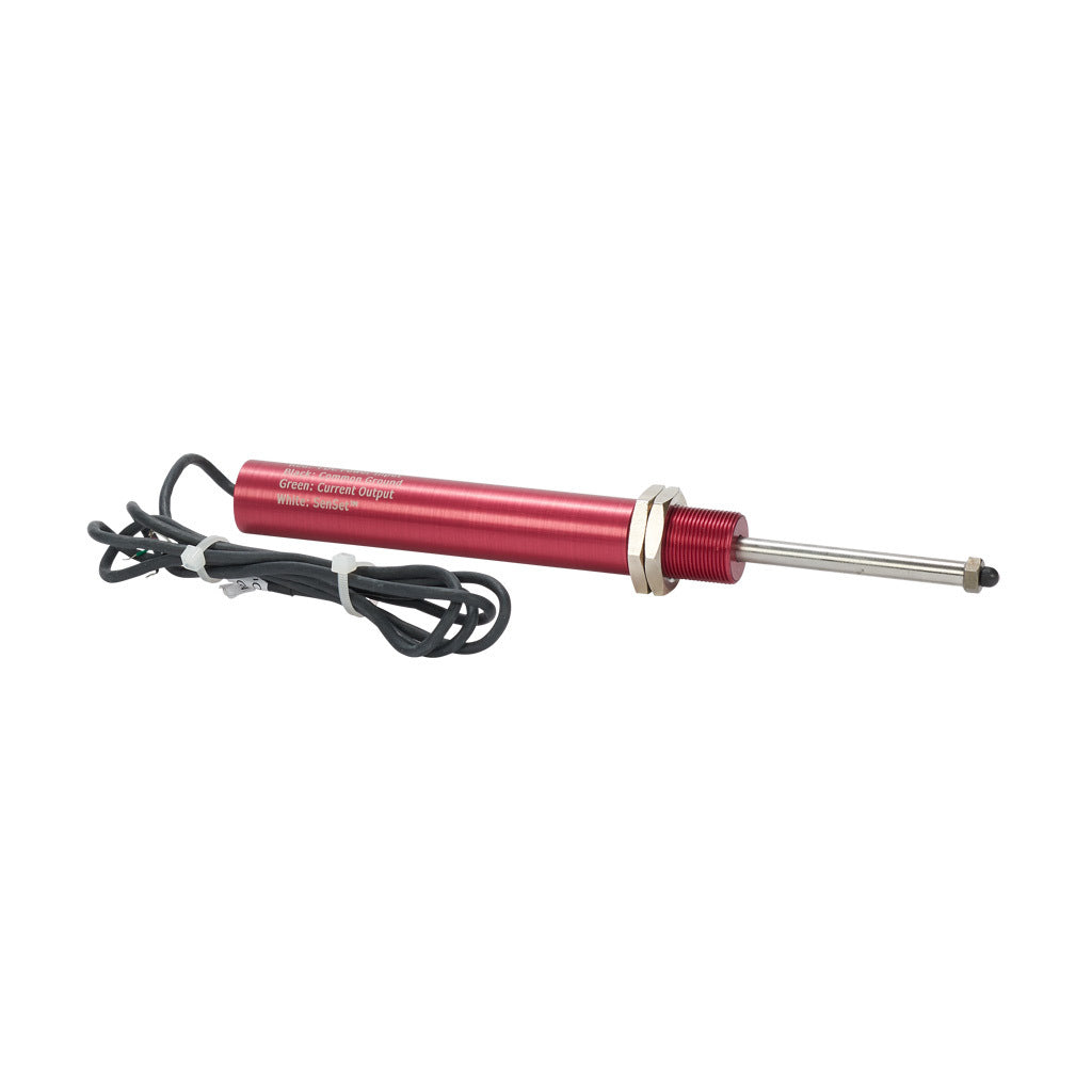 Alliance Sensors inductive linear position sensor, spring loaded slide, 50mm stroke, 4-20 mA output, 19mm diameter x 129.0mm body, M18 x 1 mount, pigtail, 3.2ft/1m cable length.-LRSI18-050A-00-20A