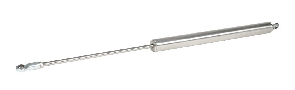 Alliance Sensors inductive linear position sensor, pivoting slide, 375mm stroke, 12.5mm shaft diameter, 0-10 VDC output, 45mm diameter x 530.4mm body, rod eyes mount, 5-pin M12 quick-disconnect.-LVE45-375R-01-10S