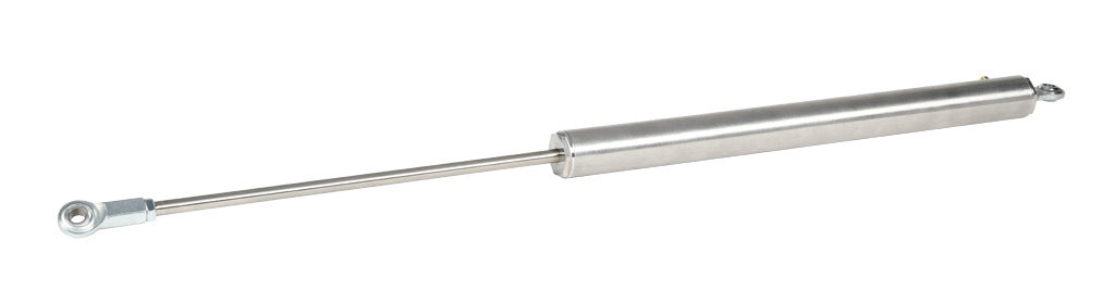 Alliance Sensors inductive linear position sensor, pivoting slide, 375mm stroke, 12.5mm shaft diameter, 4-20 mA output, 45mm diameter x 530.4mm body, rod eyes mount, 5-pin M12 quick-disconnect.-LVI45-375R-01-20S