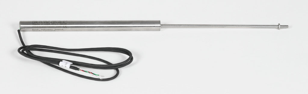 Alliance Sensors inductive linear position sensor, fixed slide, 150mm stroke, 4mm shaft diameter, 0-10 VDC output, 12.7mm diameter x 165.1mm body, M4 x 0.7 mount, pigtail, 3.2ft/1m cable length.-LZE13-150A-00-10S
