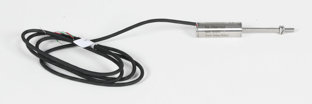 Alliance Sensors inductive linear position sensor, fixed slide, 6.4mm stroke, 4mm shaft diameter, 0-10 VDC output, 12.7mm diameter x 35.8mm body, M4 x 0.7 mount, pigtail, 3.2ft/1m cable length.-LZE13-6.4A-00-10S