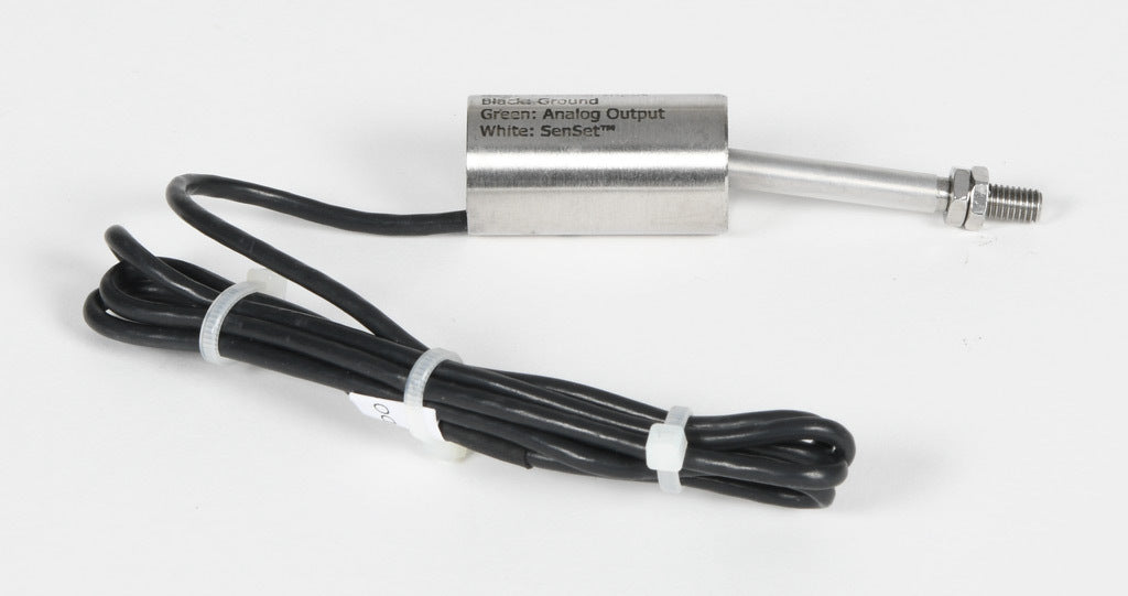 Alliance Sensors inductive linear position sensor, fixed slide, 25mm stroke, 5.2mm shaft diameter, 4-20 mA output, 19mm diameter x 35mm body, M5 x 0.8 mount, pigtail, 3.2ft/1m cable length.-LZI19-025A-00-20S